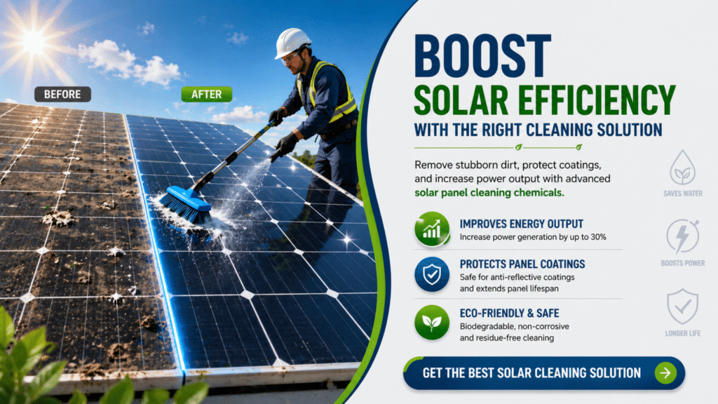Solution for Solar Panel Cleaning