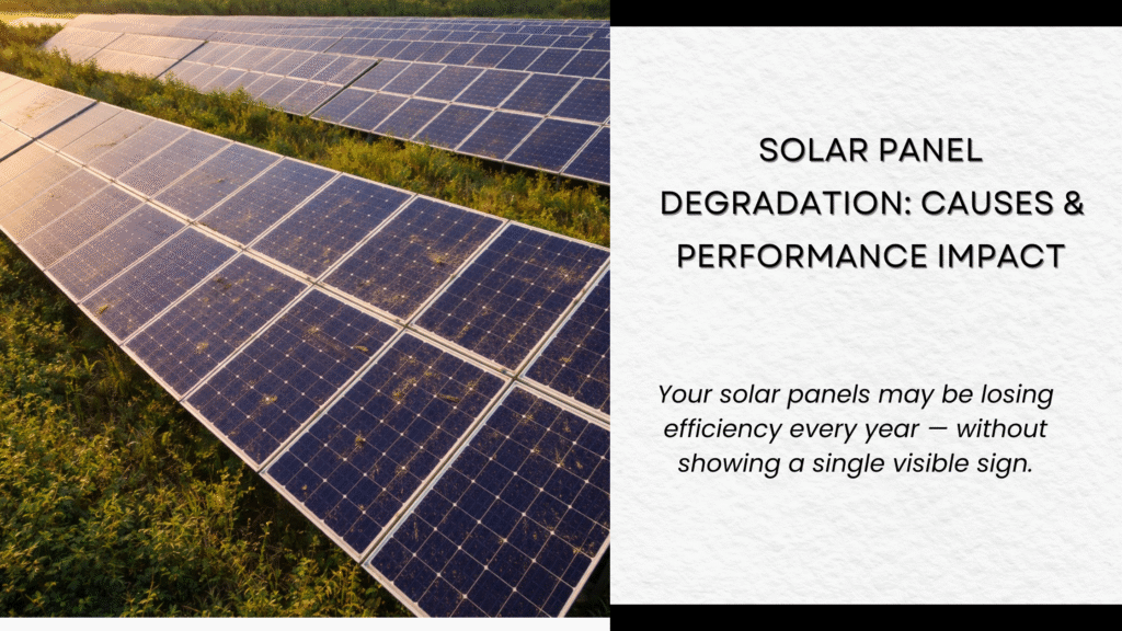 Solar panel degradation