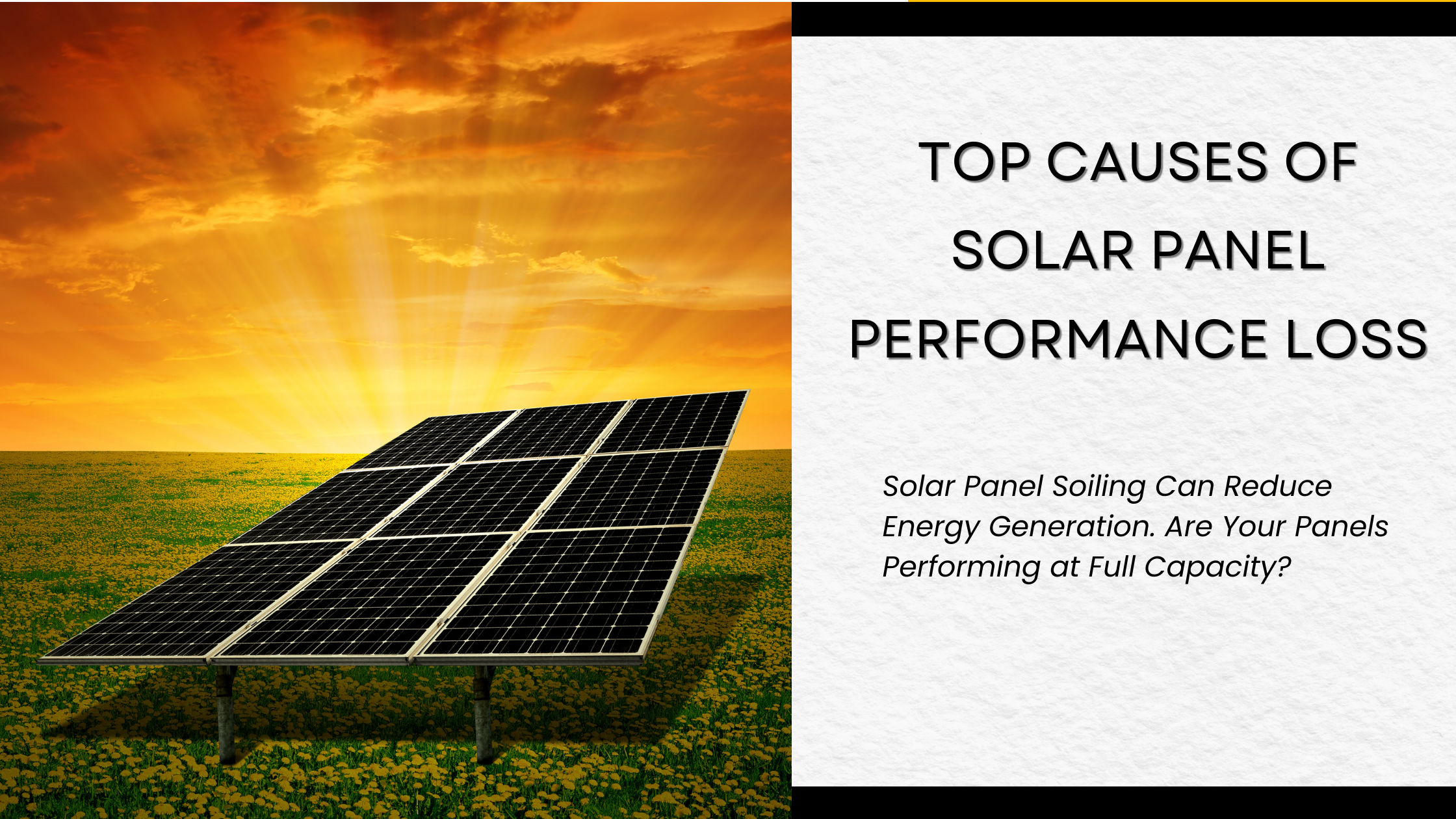 Top Causes of Solar Panel Performance Loss